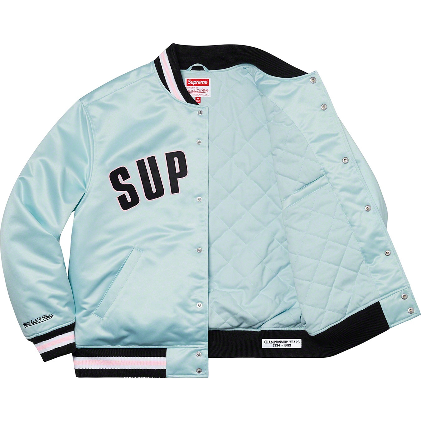 Supreme®/Mitchell & Ness® Satin Varsity Jacket view 11